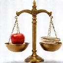 Mérleg ikon, ami a tudományosan megalapozott tanácsokat jelképezi.